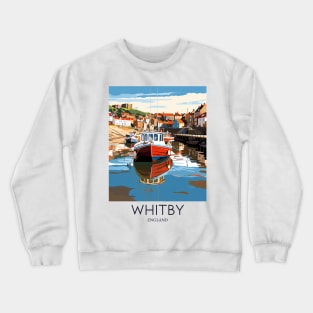 A Pop Art Travel Print of Whitby - England Crewneck Sweatshirt